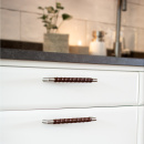 Handgreep Norma 12 - RVS Afwerking/Bruin Leer