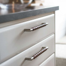 Handgreep Norma 12 - RVS Afwerking/Bruin Leer