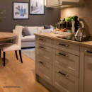 Handgreep Norma 12 - RVS Afwerking/Bruin Leer