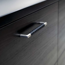 Handgreep Norma 12 - RVS Afwerking/Zwart Leer