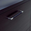 Handgreep Norma 12 - RVS Afwerking/Zwart Leer