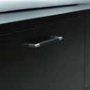 Handgreep Norma 12 - RVS Afwerking/Zwart Leer