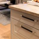 Handgreep Norma 12 - RVS Afwerking/Zwart Leer