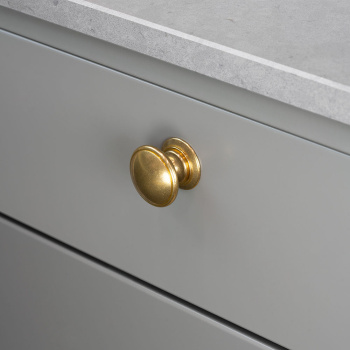 Knop 24466 - Onbehandeld Messing