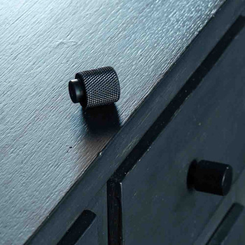 Knop Helix - Mat Zwart