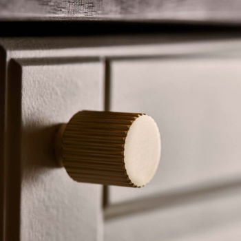 Knop Helix Stripe - Messing