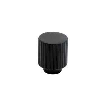 Knop Helix Stripe - Mat Zwart