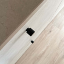 Knop Helix Stripe - Mat Zwart