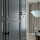 Knop Helix Stripe - Mat Zwart