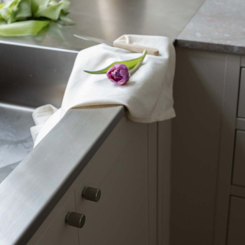 Knop Helix Stripe - RVS Afwerking