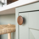 Knop Split - Walnoot