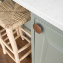 Knop Split - Walnoot