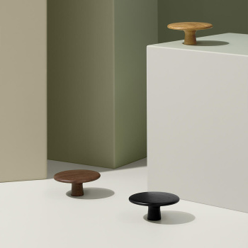 Knop Split - Walnoot