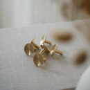 Knop Sture - Geborsteld Onbehandeld Messing