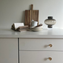 Knop Sture - Geborsteld Onbehandeld Messing