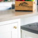 Knop 411 - Onbehandeld Messing