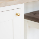 Knop 411 - Onbehandeld Messing