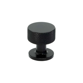 Knop Crest - Mat Zwart