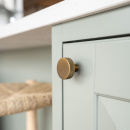 Knop Flat - Antiek Brons