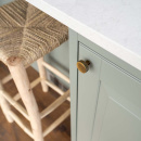 Knop Flat - Antiek Brons