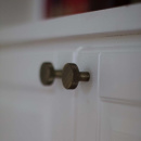 Knop Flat - Antiek Brons