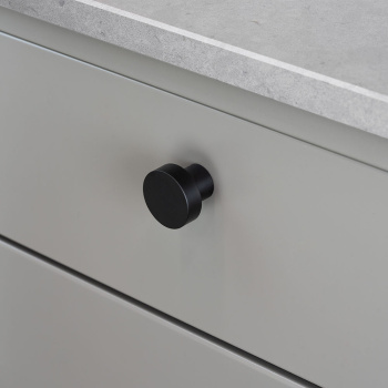 Knop Mood - Mat Zwart